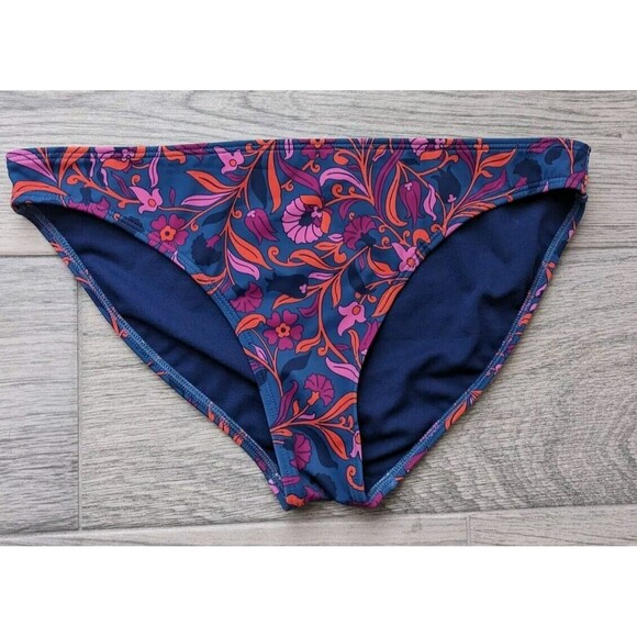 NWOT BODEN Bikini Set Size 8 Swimsuit Navy Blue Floral Amazing Quality Beach #5 - Picture 6 of 9